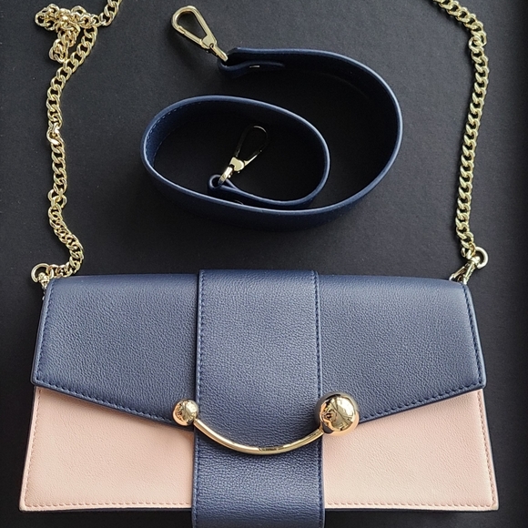 Strathberry Mini Crescent Leather Shoulder Bag - Picture 4 of 9